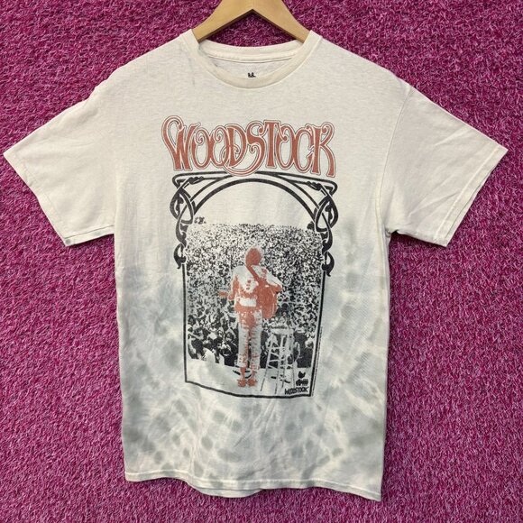 Woodstock Crowd Pleasing Playing Split dye Tee size small - Picture 1 of 5